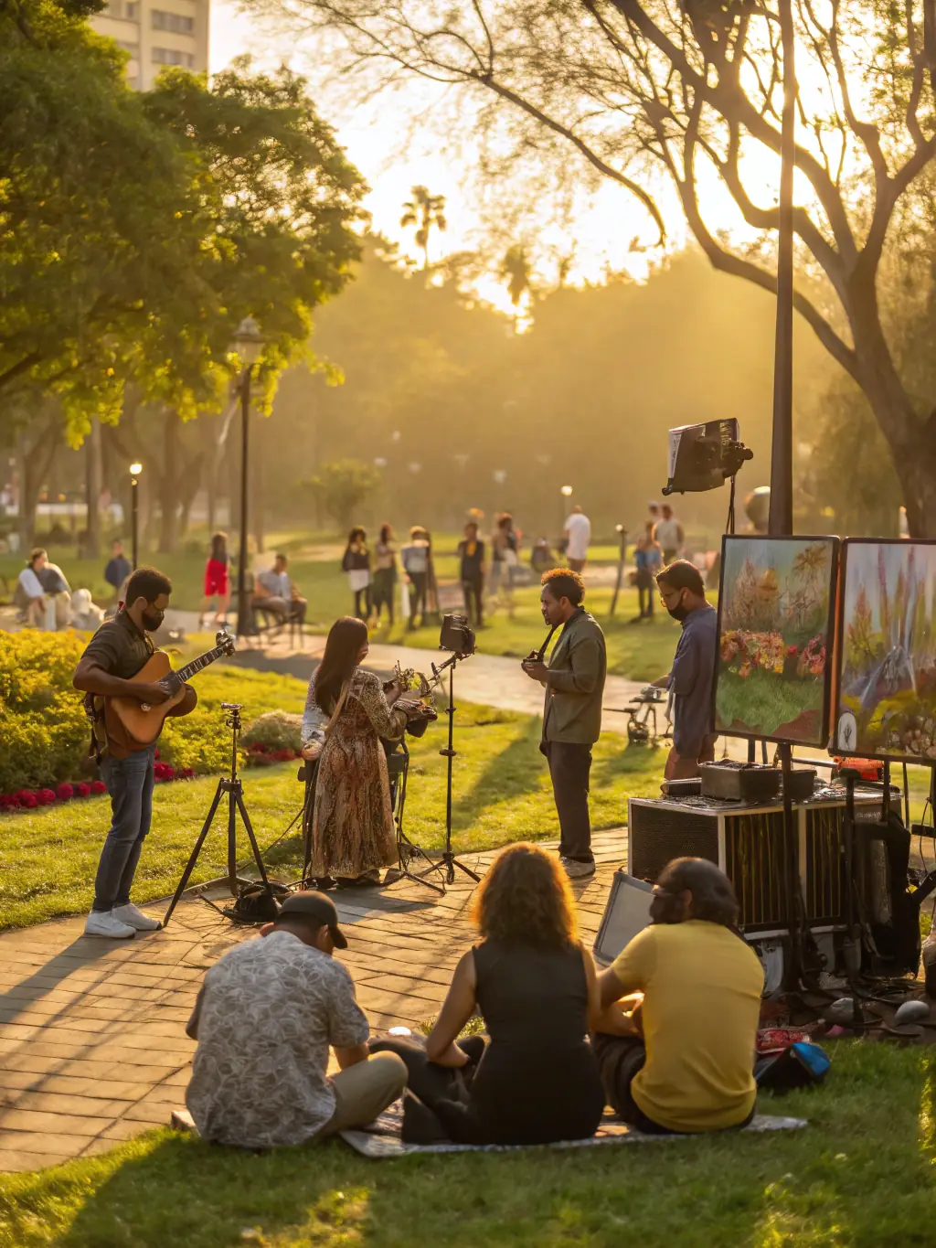 A community event organized by LES AMIS DE LA MAISON DU PATRIMOINE, featuring local music, food, and cultural performances, fostering social cohesion and community spirit.